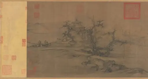 北宋    郭熙    樹色平遠圖    卷  |Old Trees, Level Distance