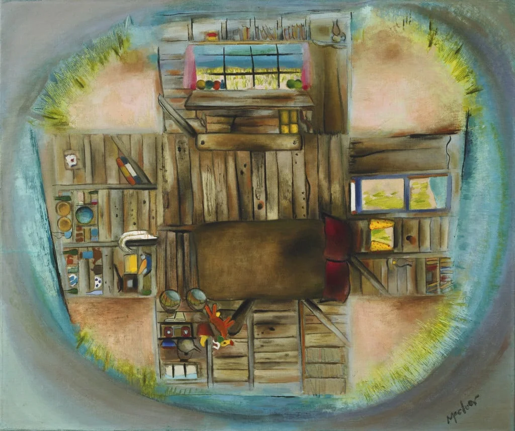 Untitled, by Loren MacIver, oil, 1934