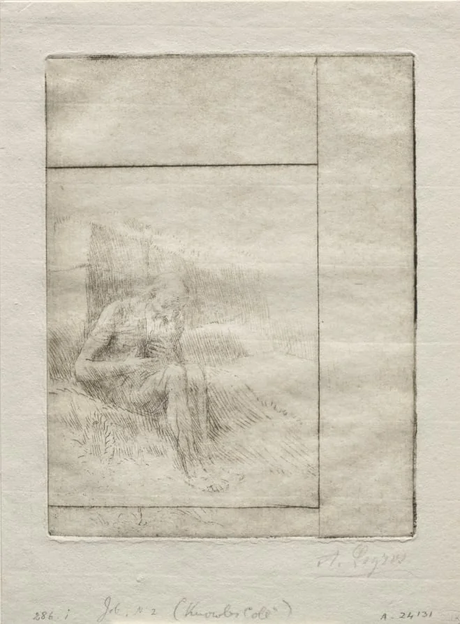 Job (2nd Plate), by Alphonse Legros, 1884