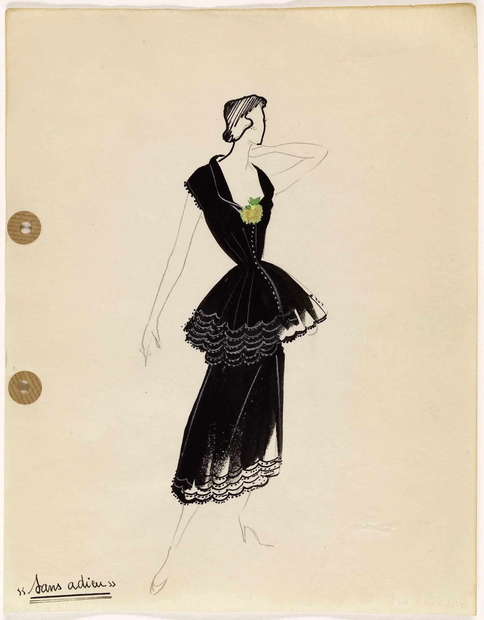 'Sans adieu', by Marie-Louise Carven, 1949