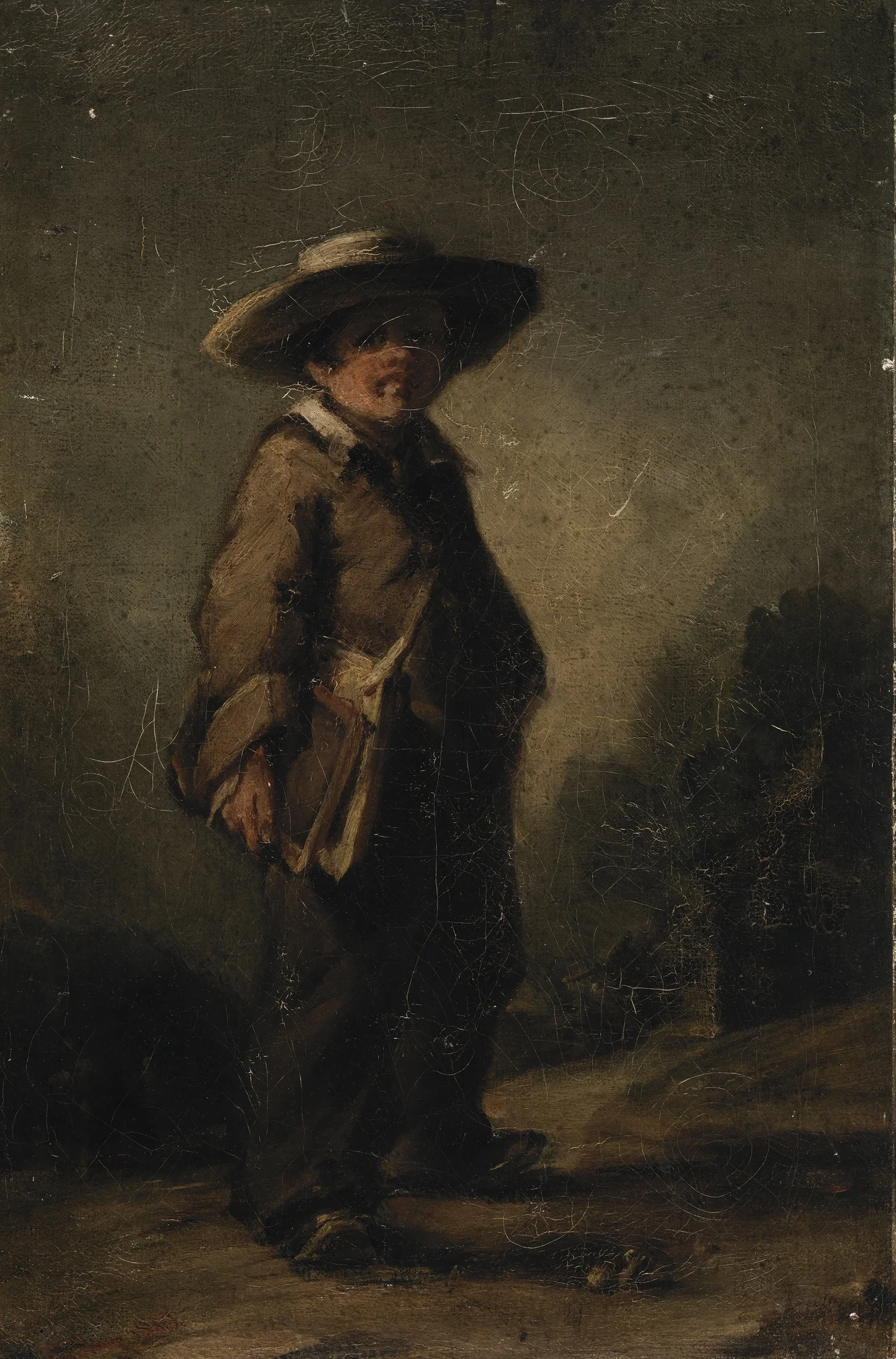 Creeping like Snail unwillingly to School, by George Sharp, oil