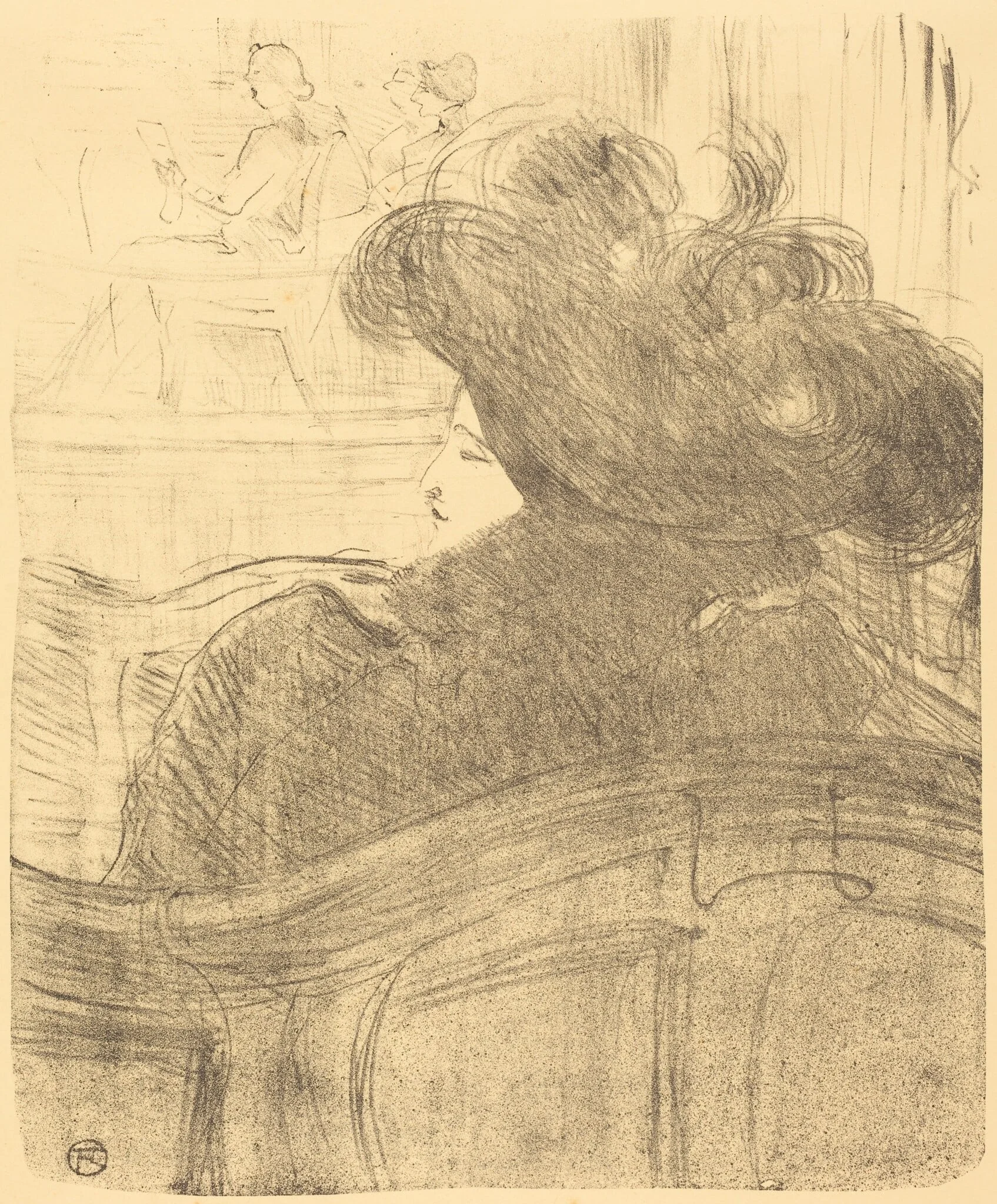 Cléo de Mérode, by Henri de Toulouse-Lautrec, ink, 1896