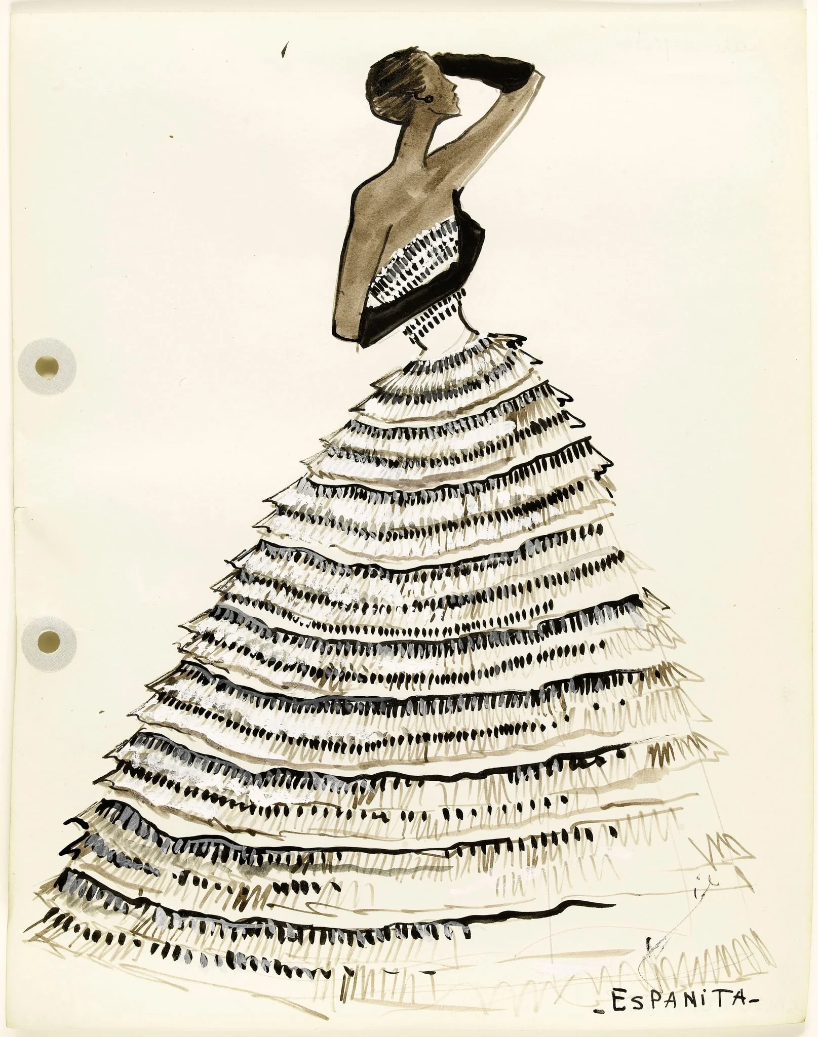 'Espanita', by Marie-Louise Carven, 1951