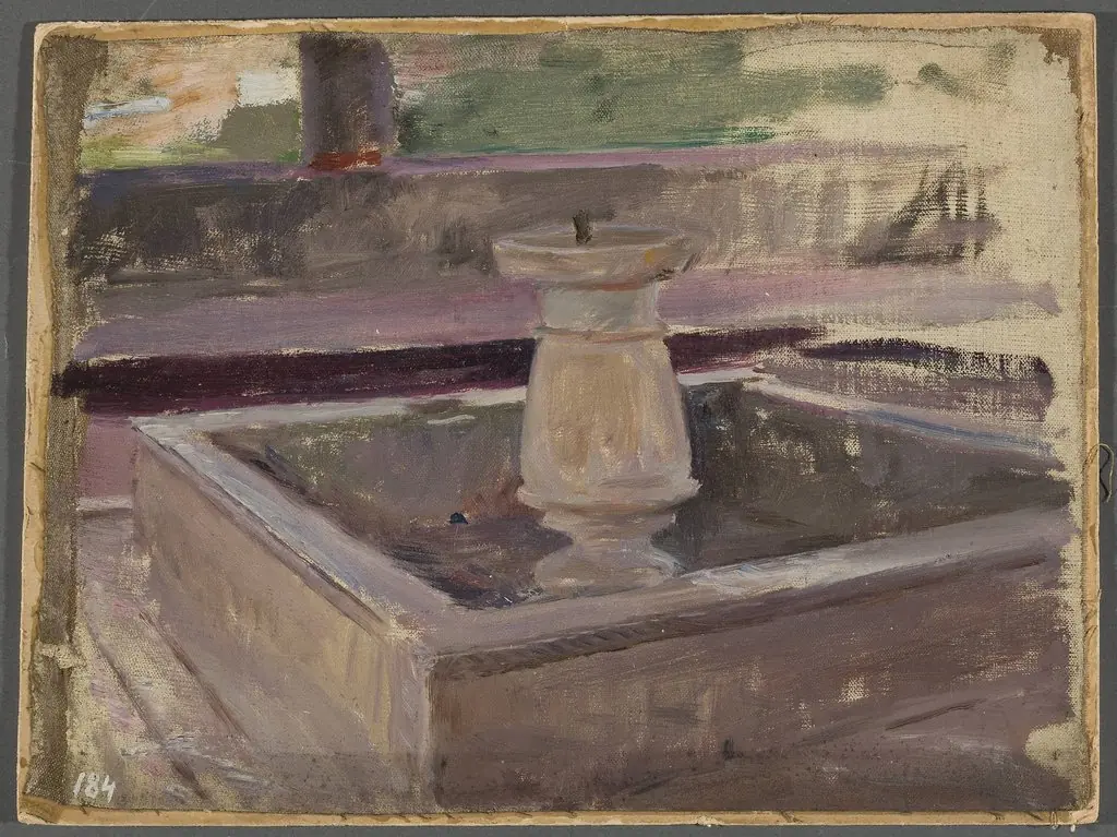 Fountain in the khan’s palace in Bakhchisaray. From the journey to Crimea