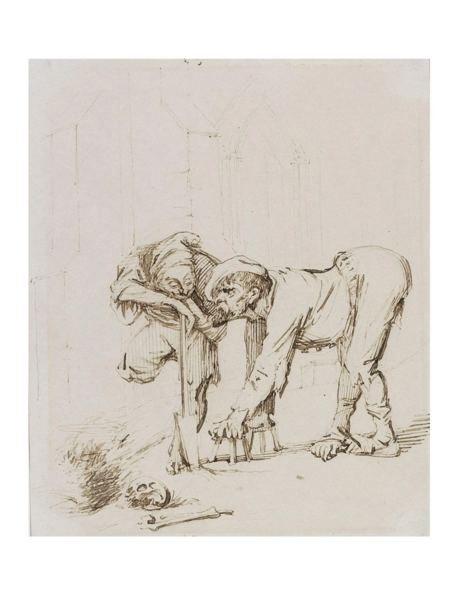 Gravediggers, by Daniel Maclise, 1825