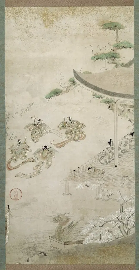 Scene from the Tale of Genji: from the chapter "Butterflies"