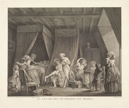 Le lever des ouvrieres en modes