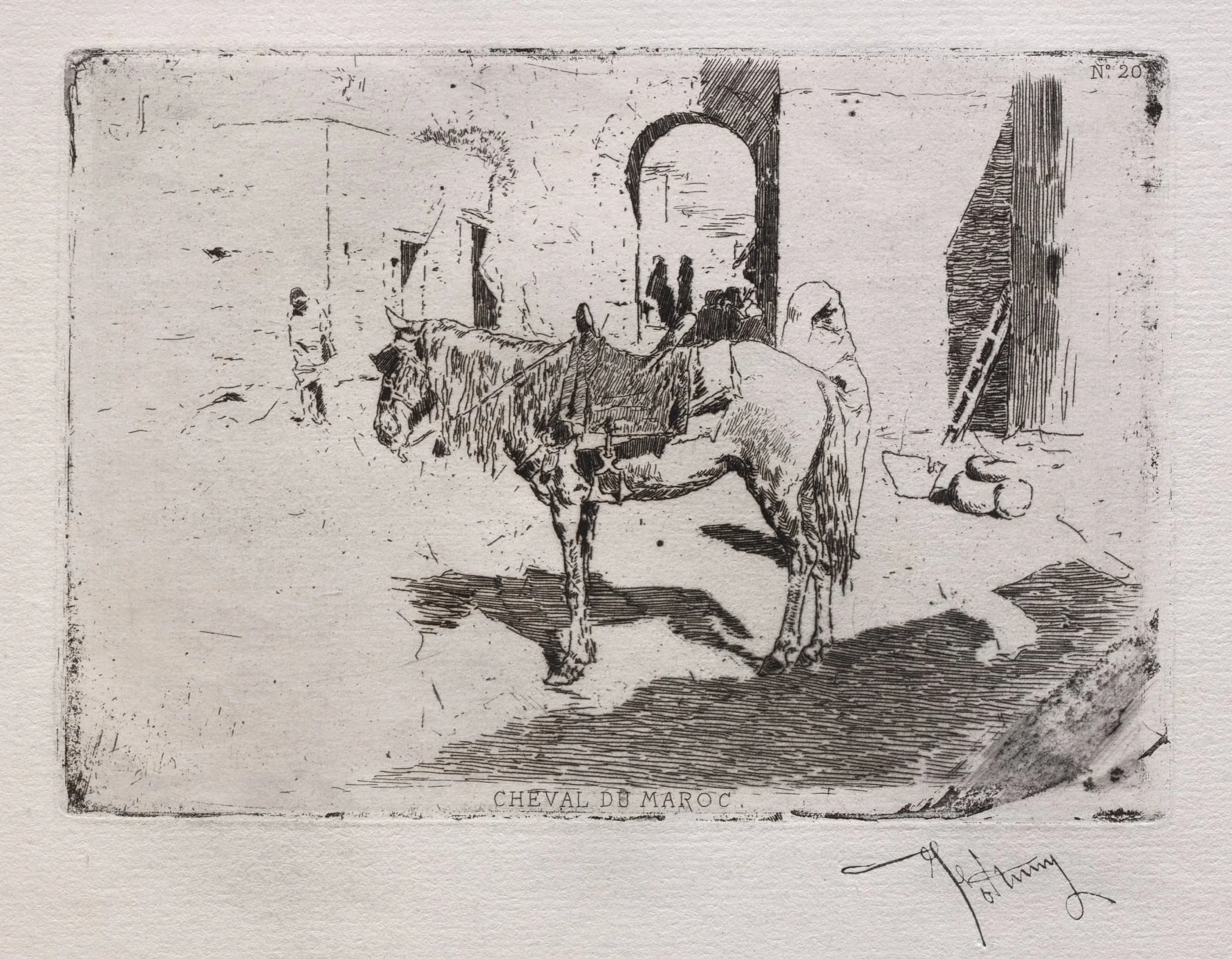 Moroccan Horse, by Mariano Fortuny Marsal, 1862