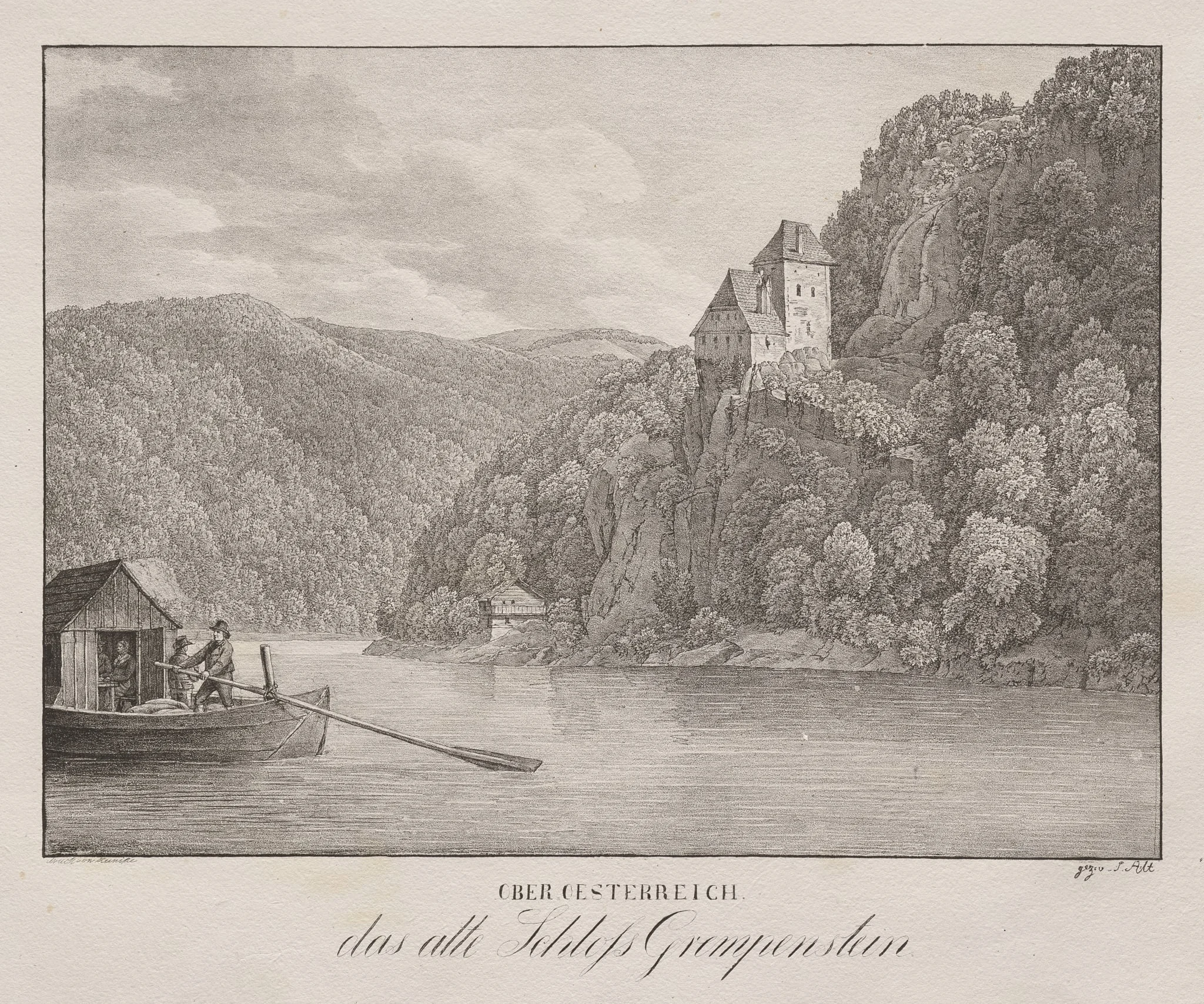 Nieder-oesterreich, Das Alte Schloss Grempenstein, by Jakob Alt, 1839