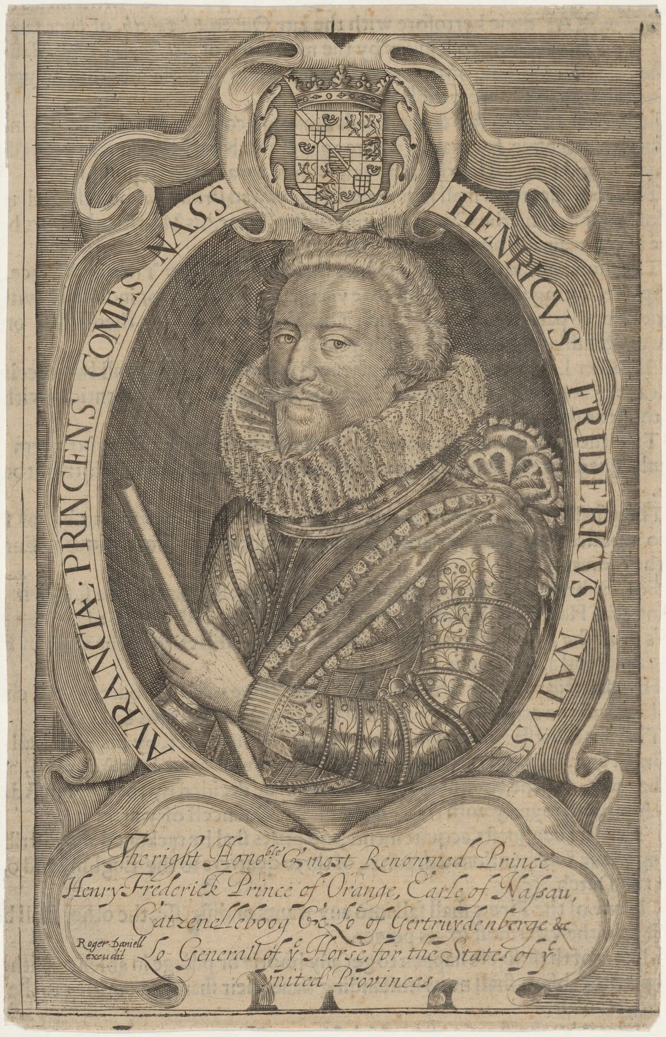 Frederick Henry, Prince of Orange, by Unknown 19th Century, ink, 1627