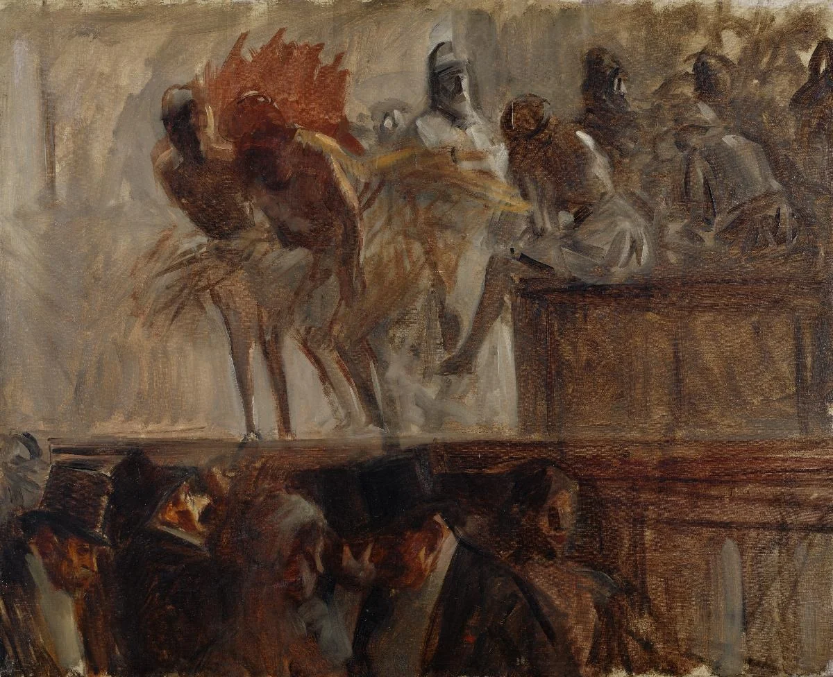 A lʼopéra, by Jean-Louis Forain, oil, 1900