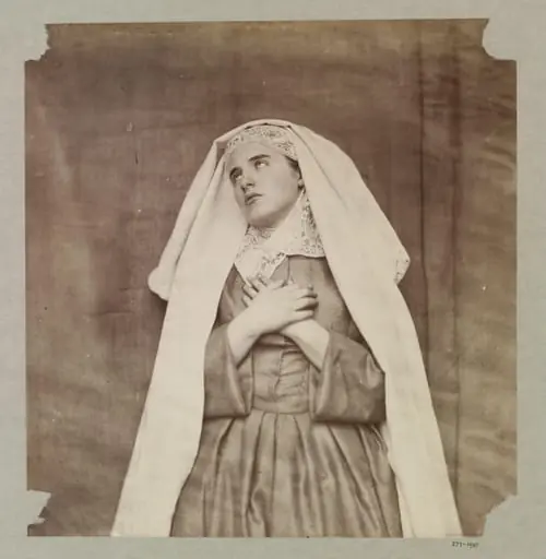 Clementina Maude as a nun