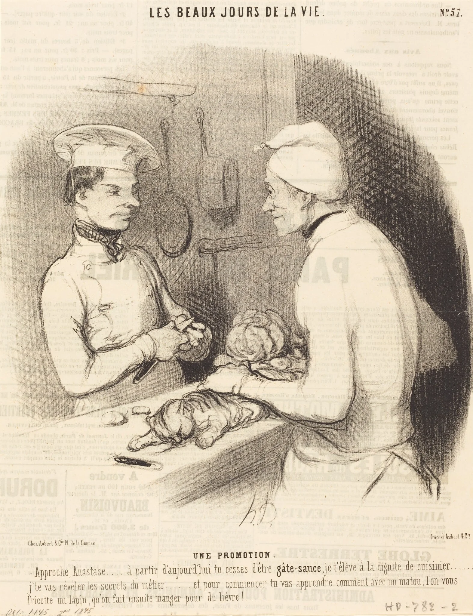 Une Promotion, by Honoré Daumier, ink, 1845
