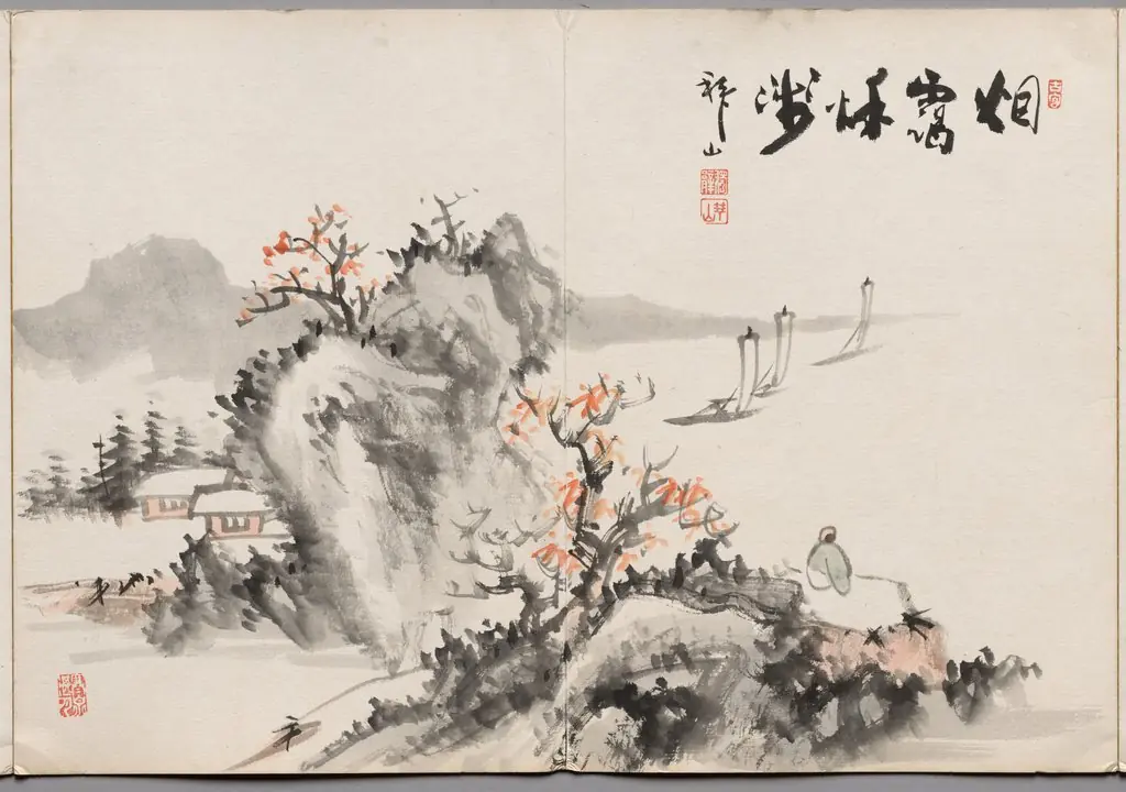 Painting Nine from Album of Paintings by Haizan