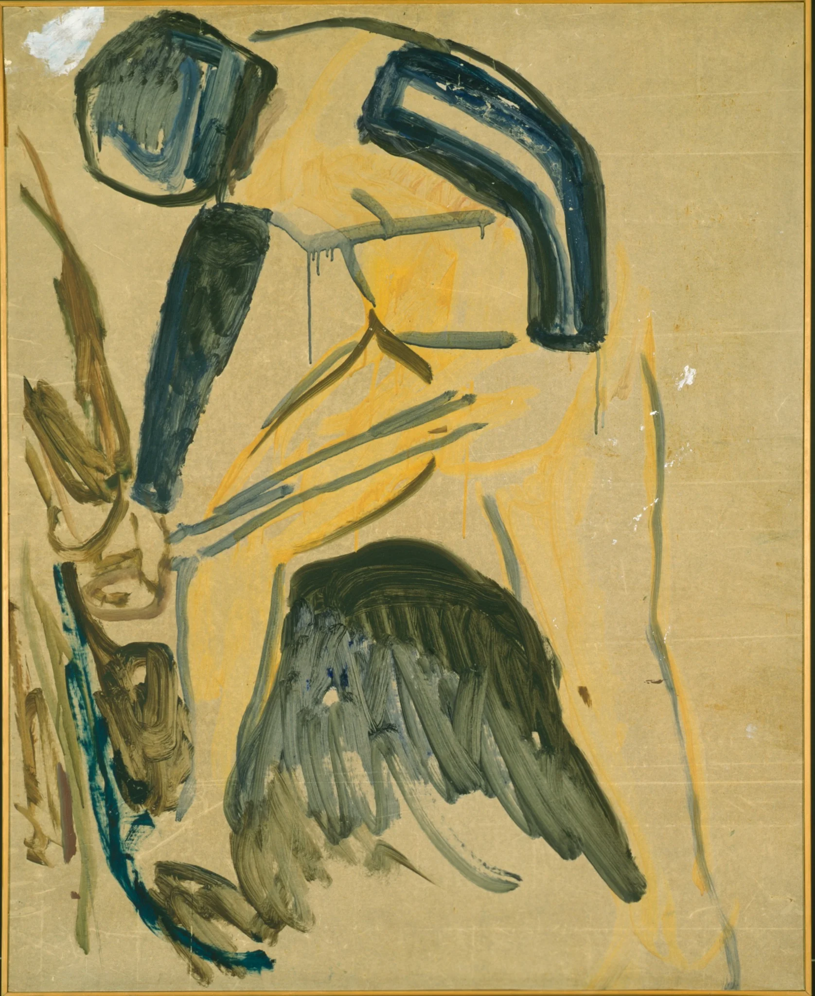Street Workers in Snow: Fragment, by Edvard Munch, oil, 1931