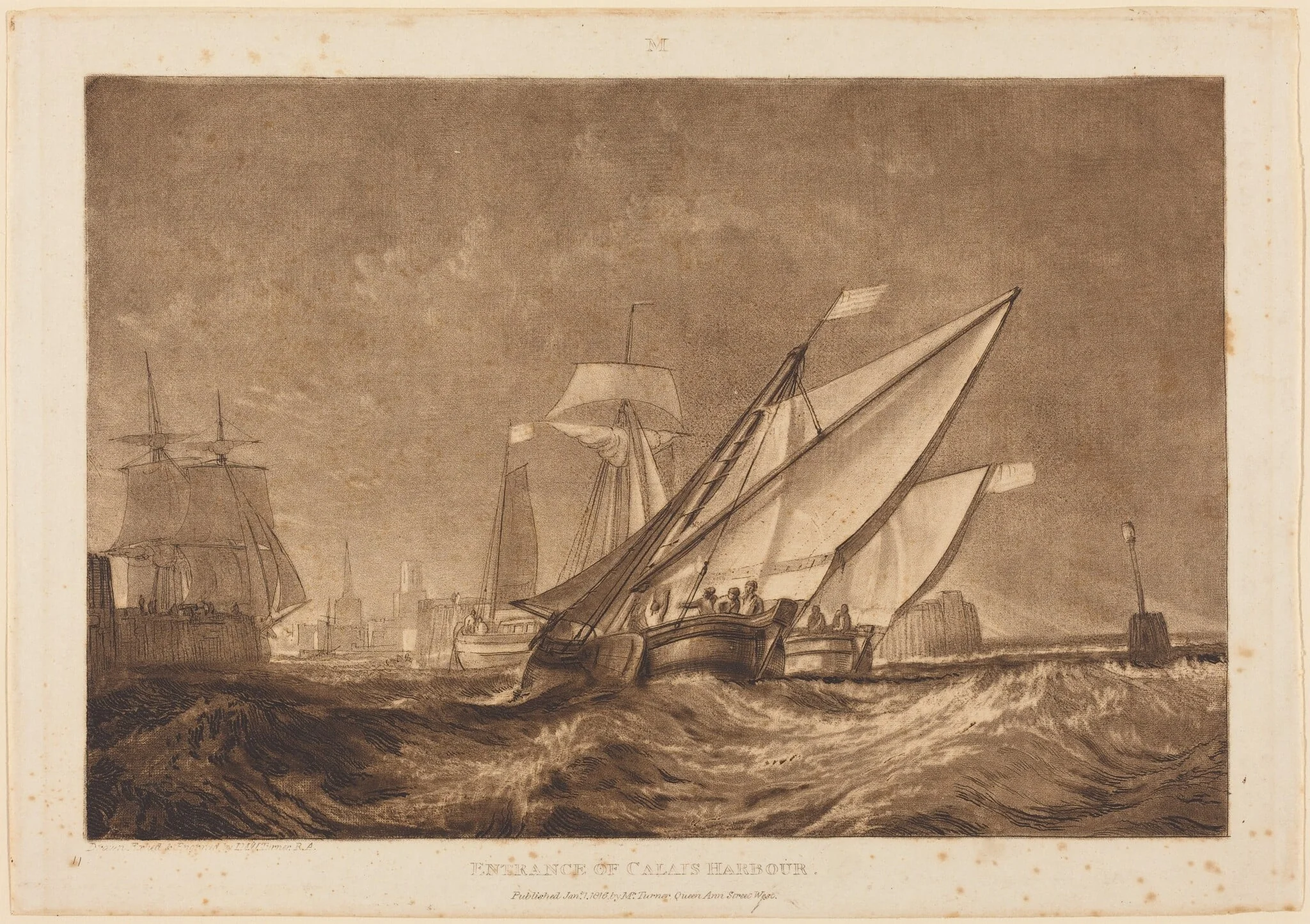 Entrance of Calais Harbour