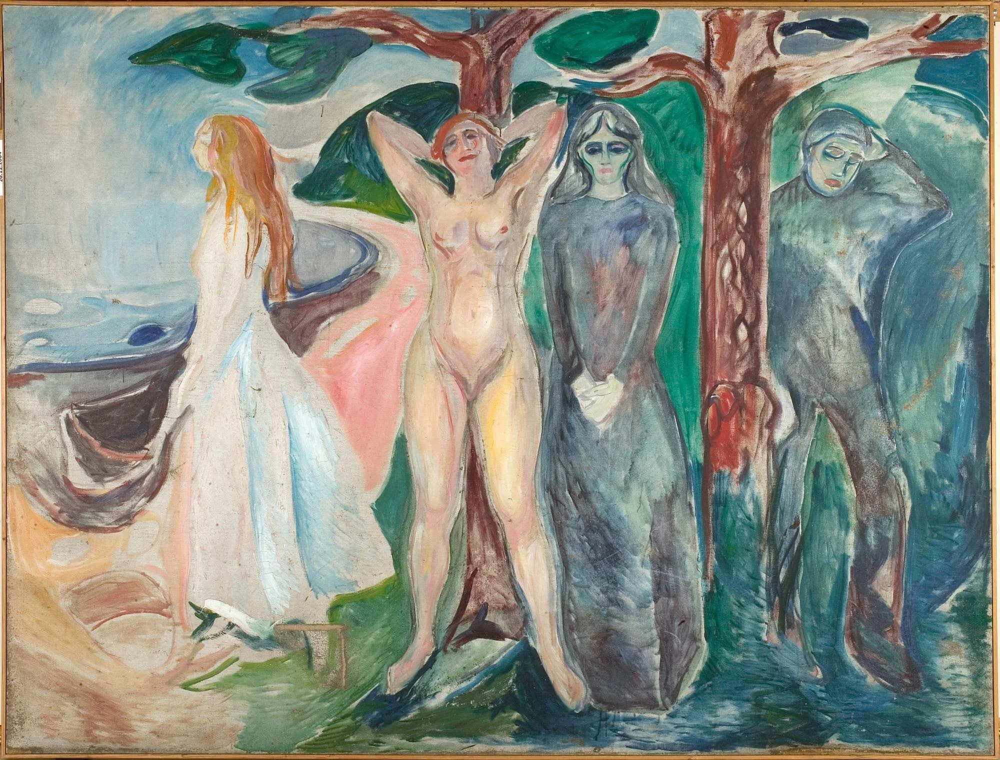 The Woman, by Edvard Munch, oil, 1916