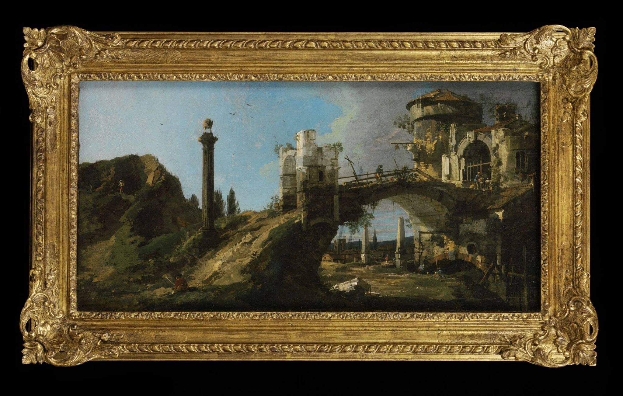 Capriccio: Ruined Bridge with Figures
