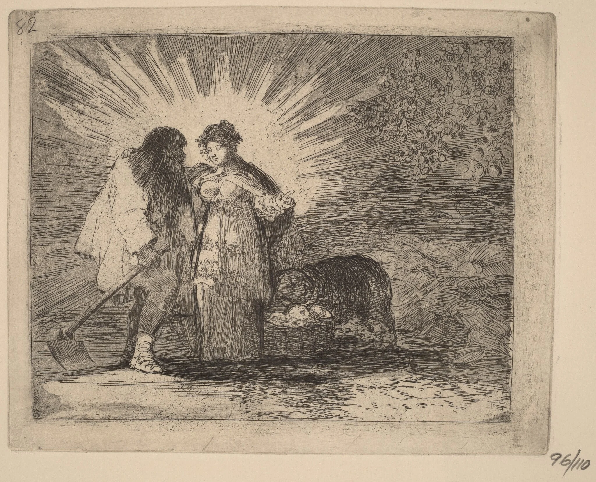 Esto es lo verdadero (This Is the Truth), by Francisco Goya, ink, 1815