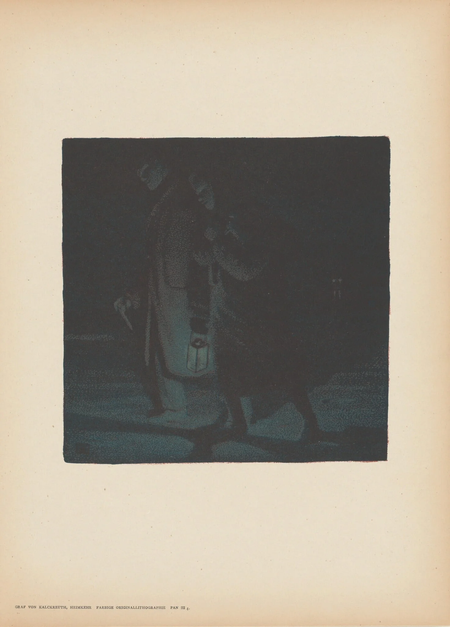 Heimkehr (Homecoming), by Leopold von Kalckreuth, ink, 1897