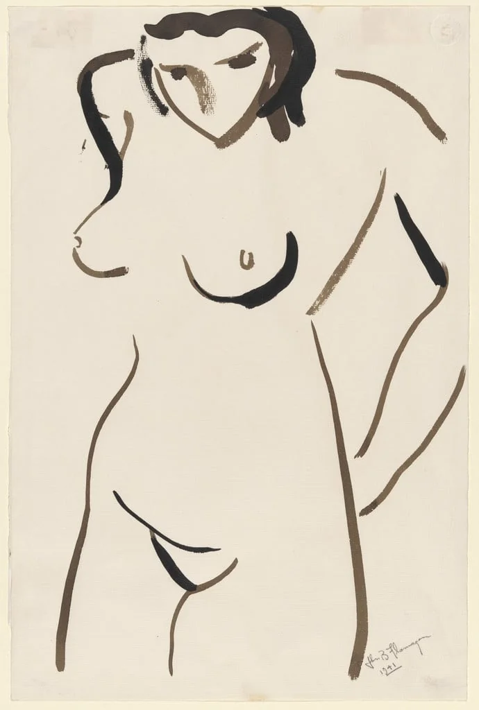 Untitled, by John Flannagan, ink, 1941