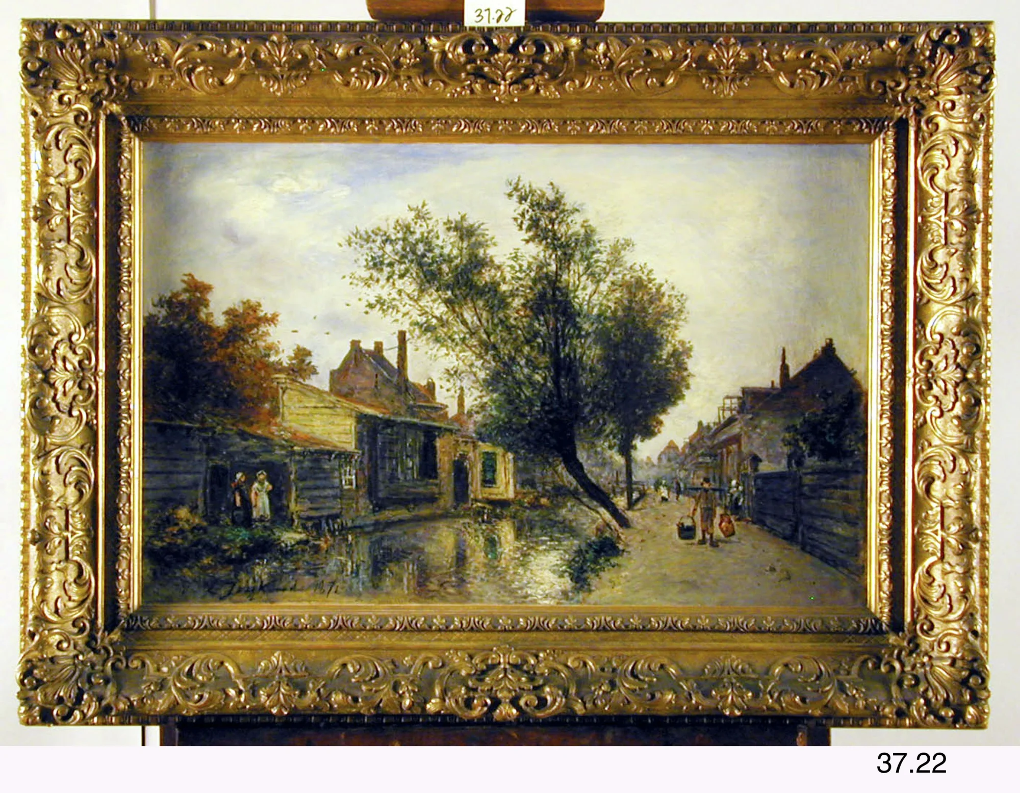 Village Street with a Canal
