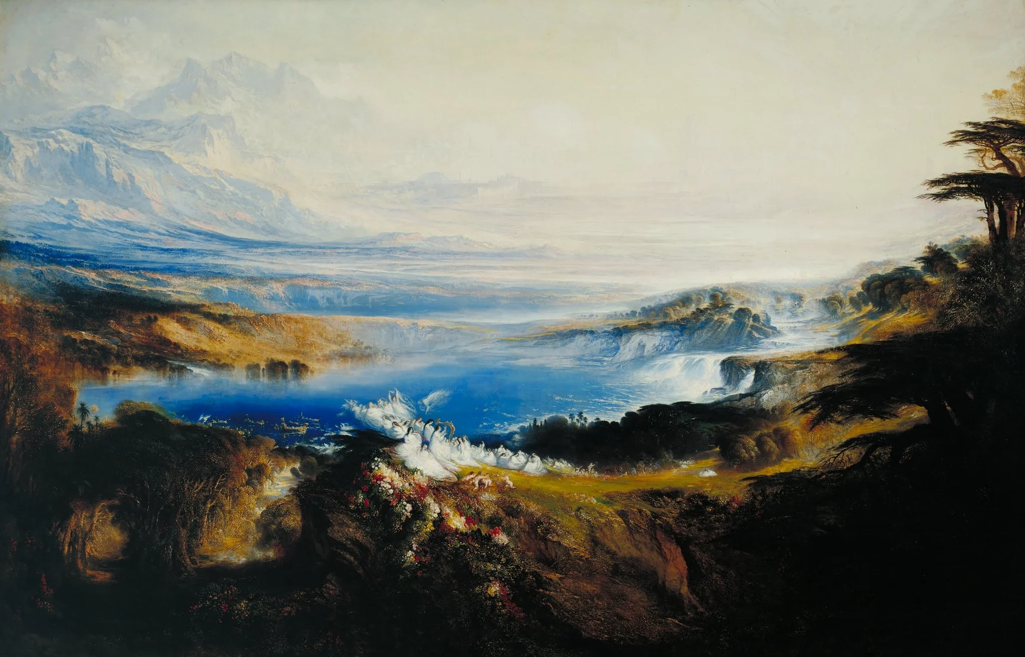 The Plains of Heaven, by John Martin, oil, 1851