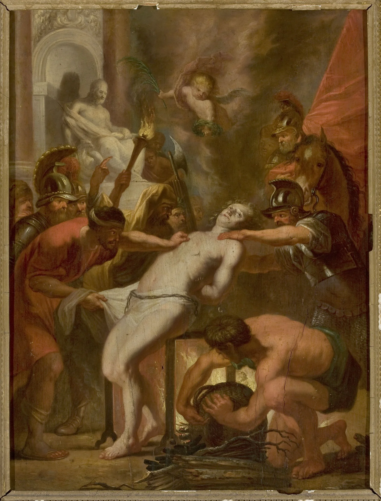 Martyrdom of St. Lawrence, by Unknown, oil