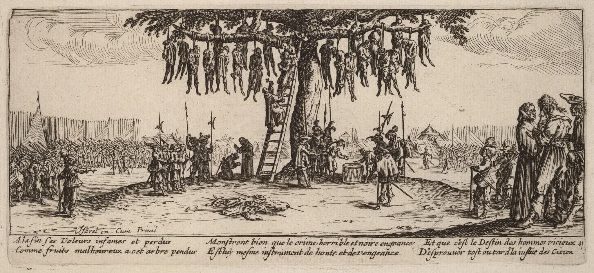 The Hanging, by Gerrit van Schagen, ink, 1642