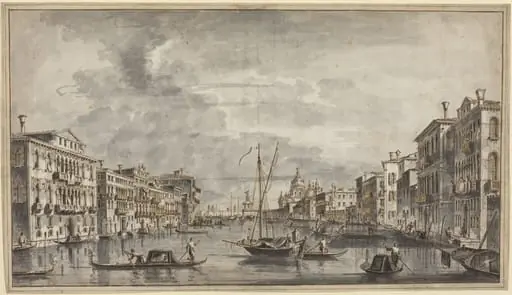 The Grand Canal Looking Toward the Salute and the Dogana