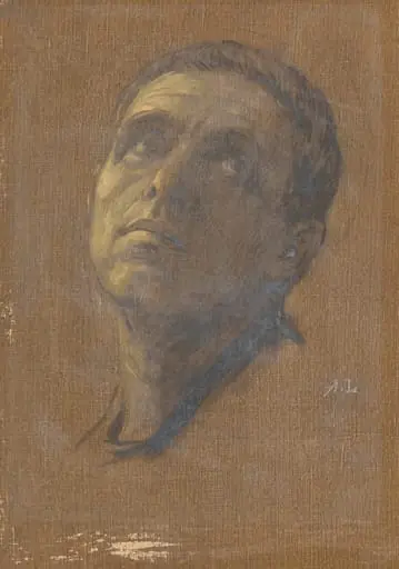 Head of a Man with Upturned Eyes