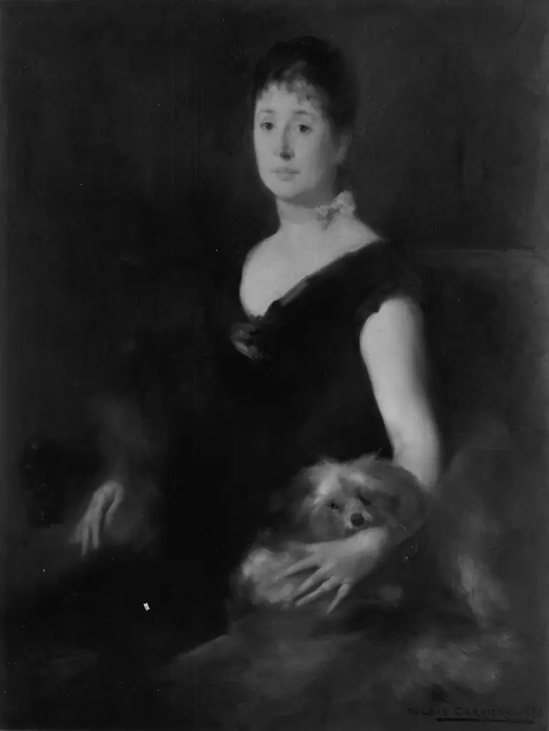 Portrait of a Lady with a Dog