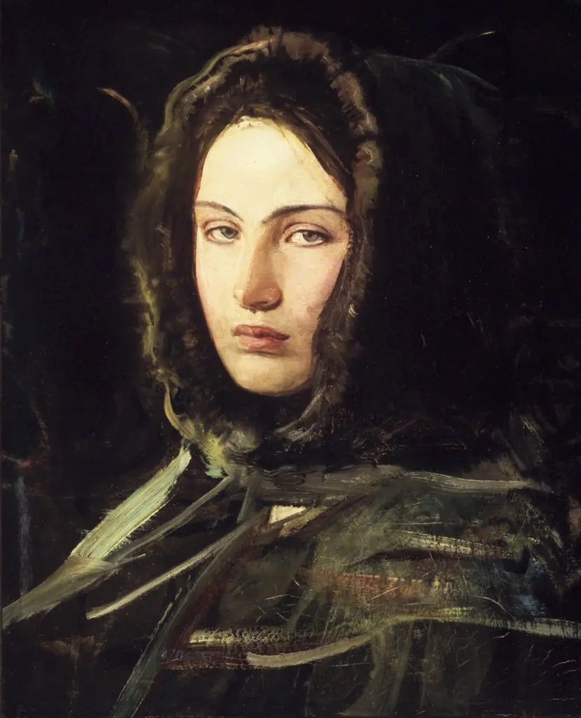 Girl in Fur Hood (Head of a Woman with Fur-Lined hood)