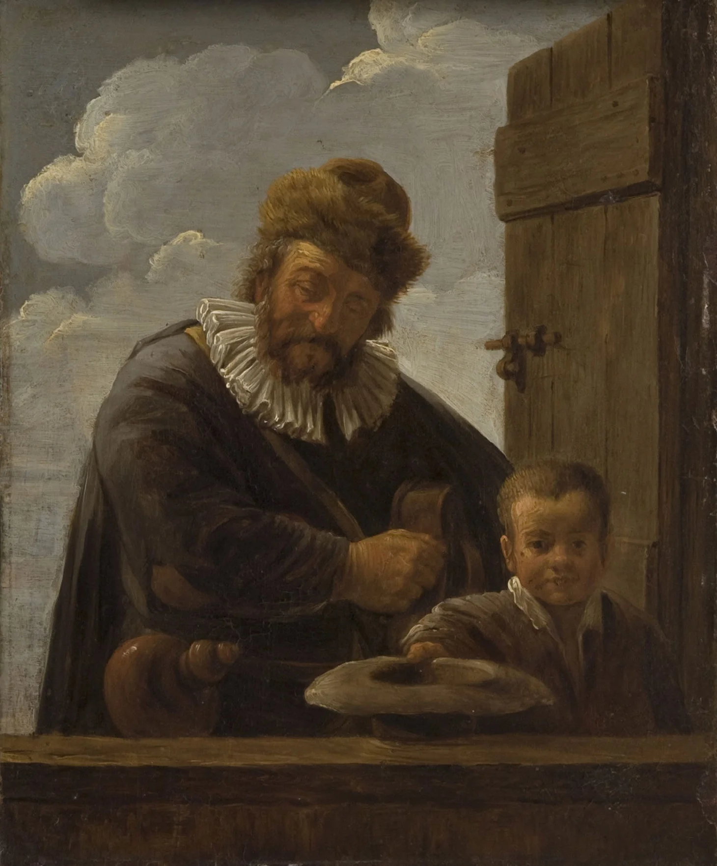 Organ Player, by David Ryckaert III, oil, 1650