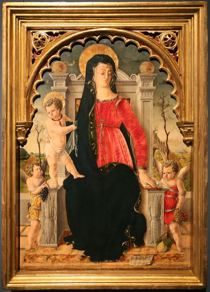 Virgin and Child enthroned with Angels