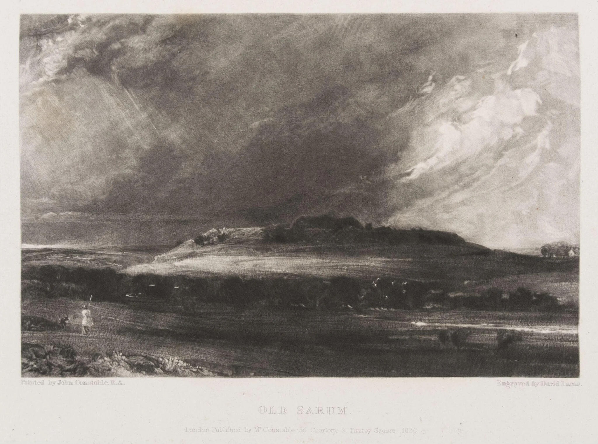 OLD SARUM, by John Constable, 1830