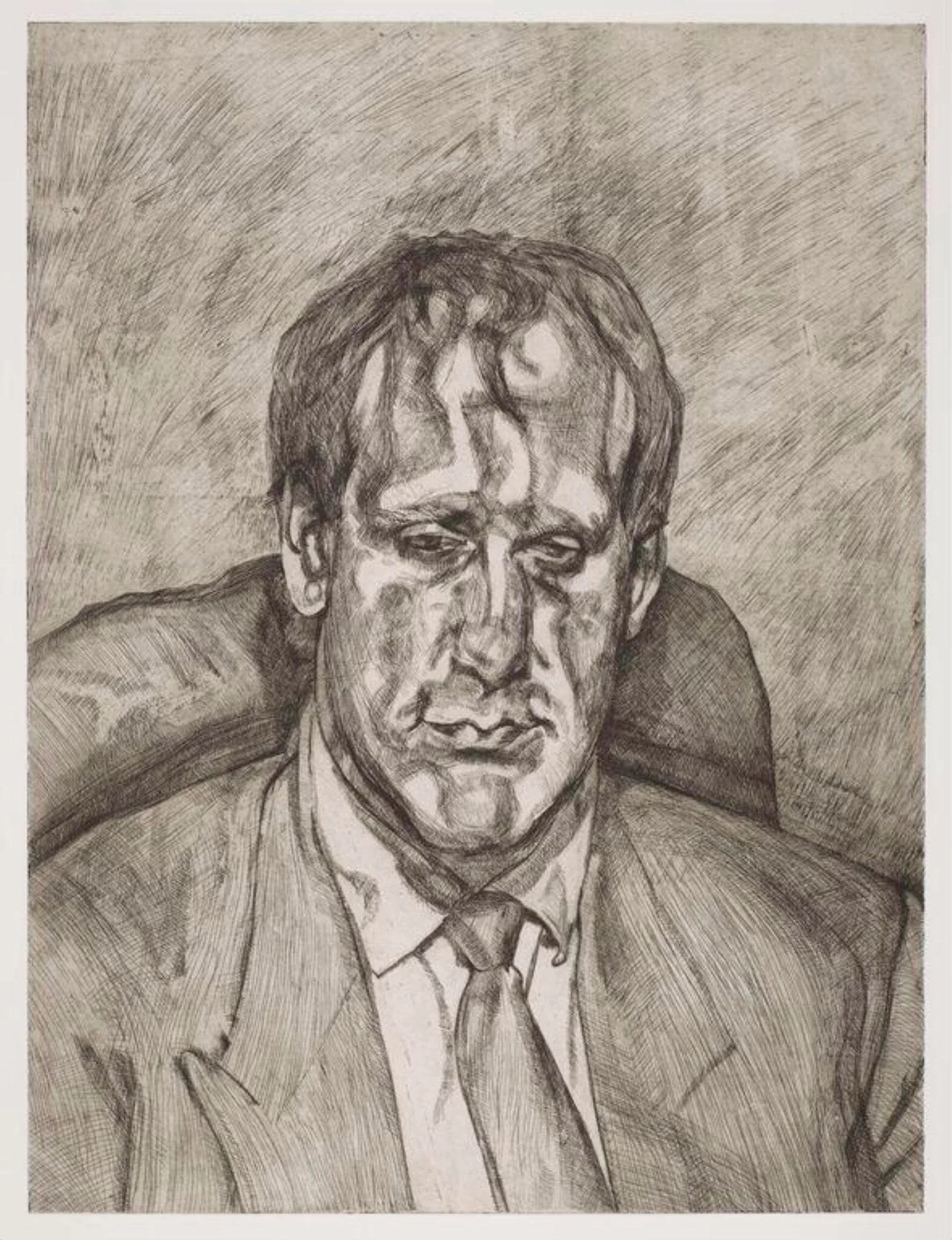 Head of an Irishman, by Lucian Freud, 1999