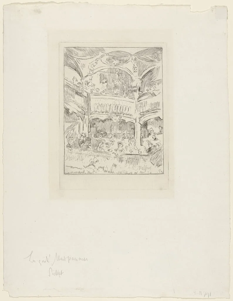 Untitled, by Walter Sickert, ink, 1919