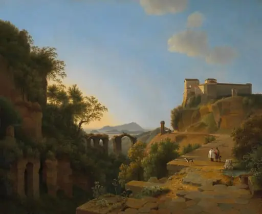 De golf van Napels met op de achtergrond het eiland Ischia