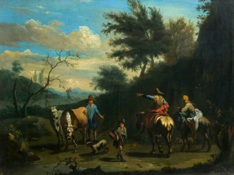 Landscape with Figures and Cattle