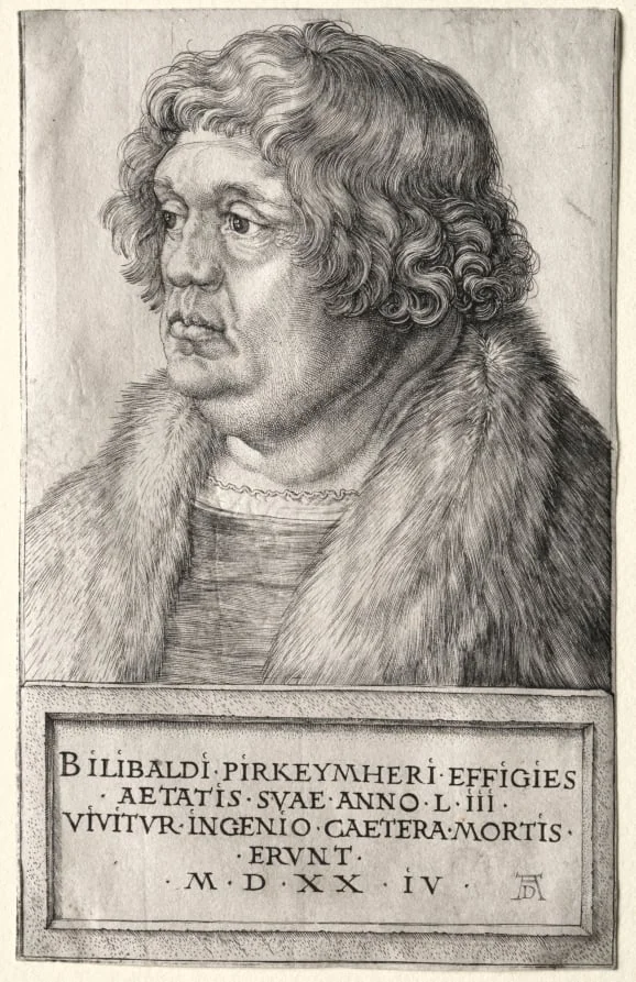 Willibald Pirkheimer, by Albrecht Dürer, 1524