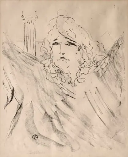 Portraits of Actors and Actresses: Thirteen Lithographs: Sarah Bernhardt