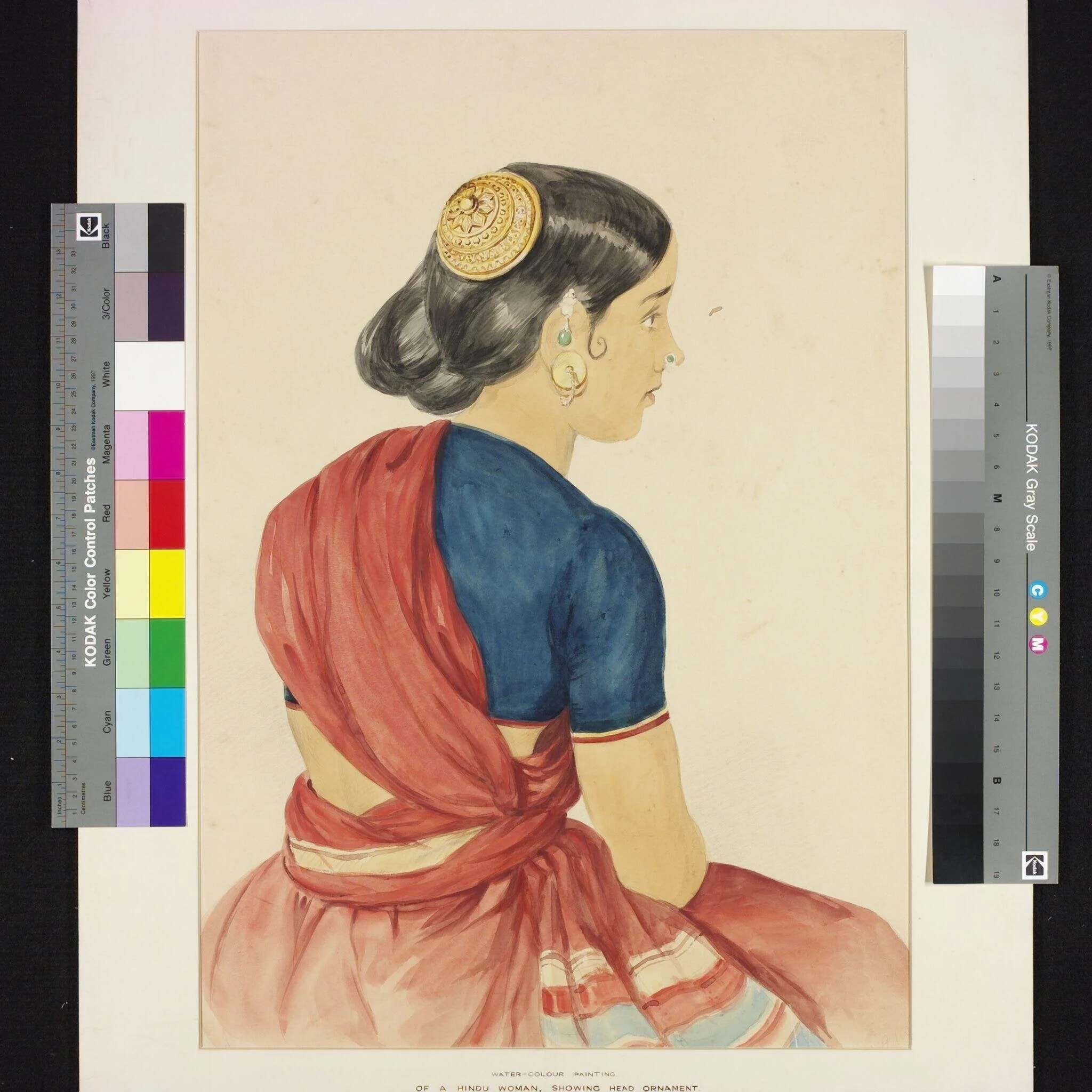 Portrait of a Hindu woman