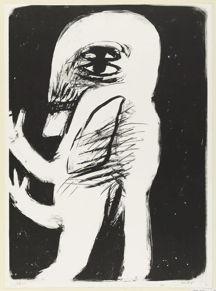 Untitled, by Horst Antes, ink, 1961