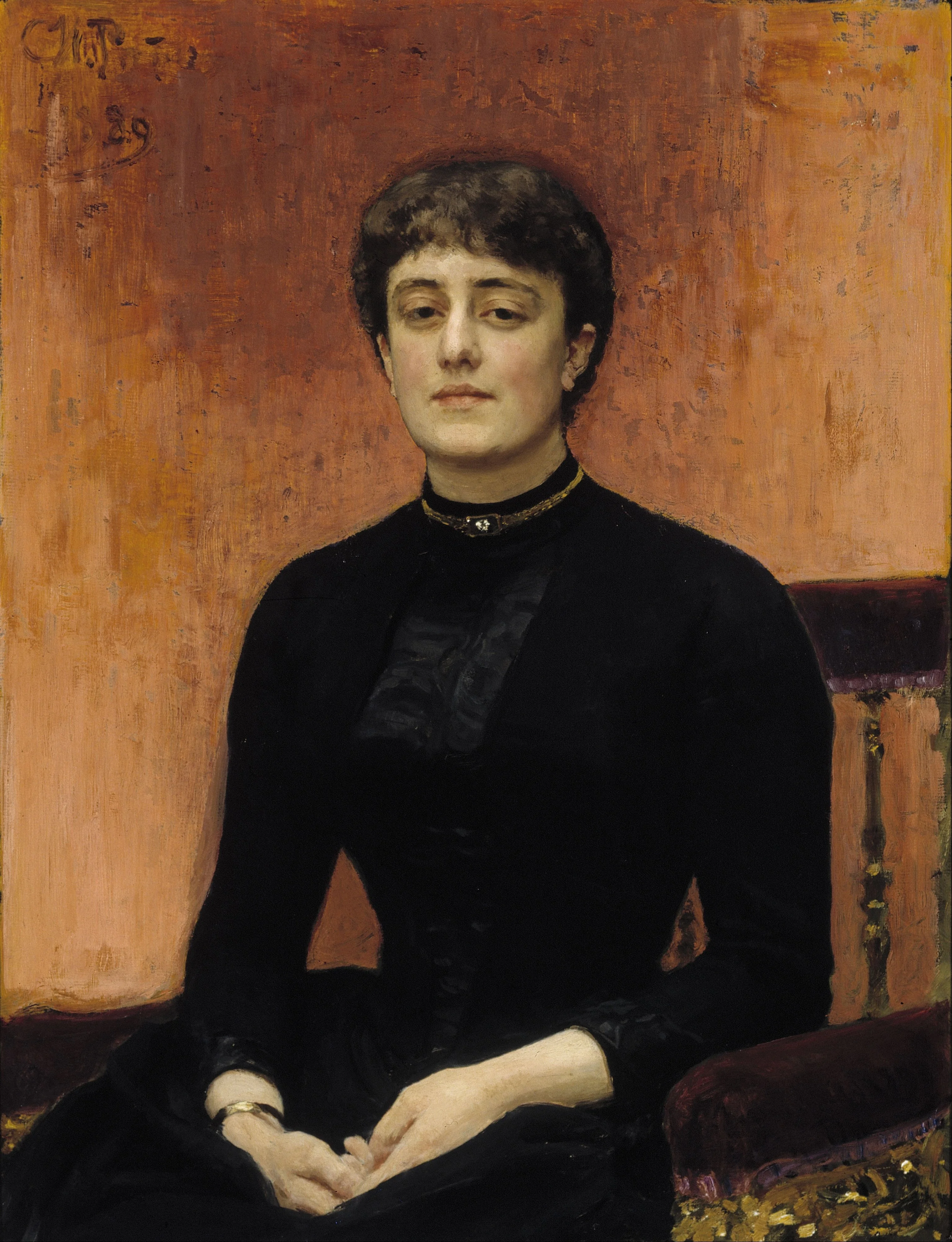 Portrait of Elizabeta Zvantseva, by Ilya Repin, oil, 1895