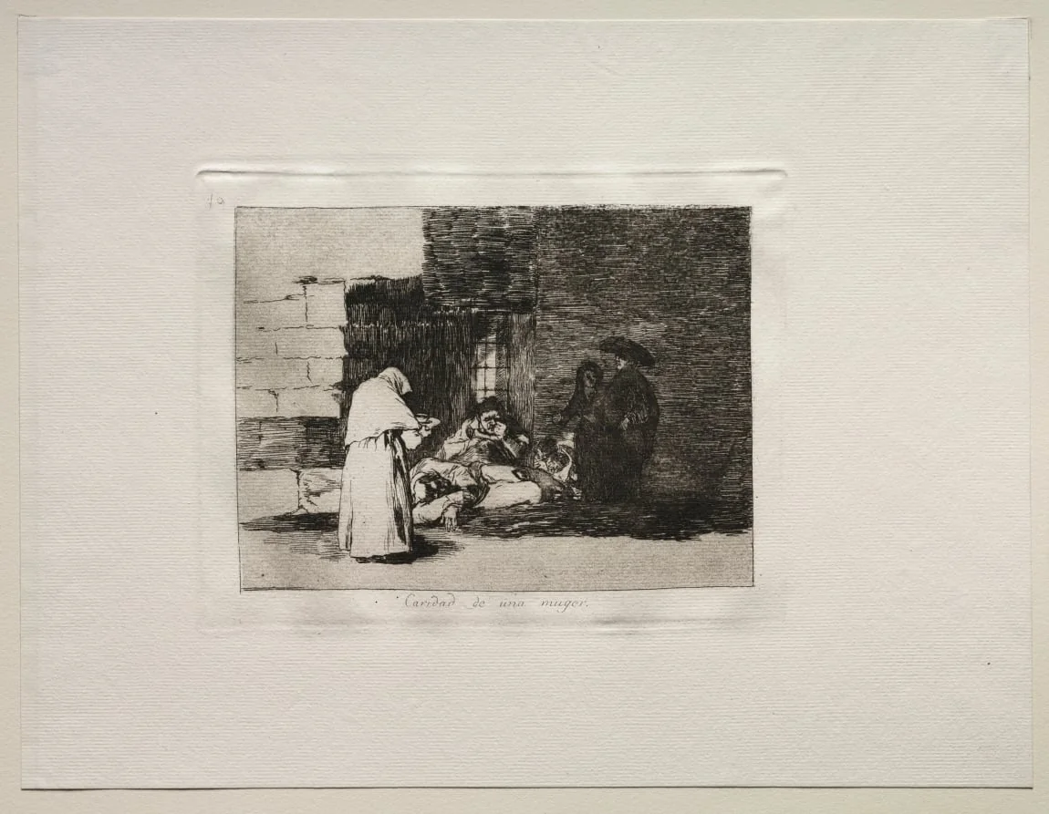 The Horrors of War:  A Woman's Charity, by Francisco Goya, 1815