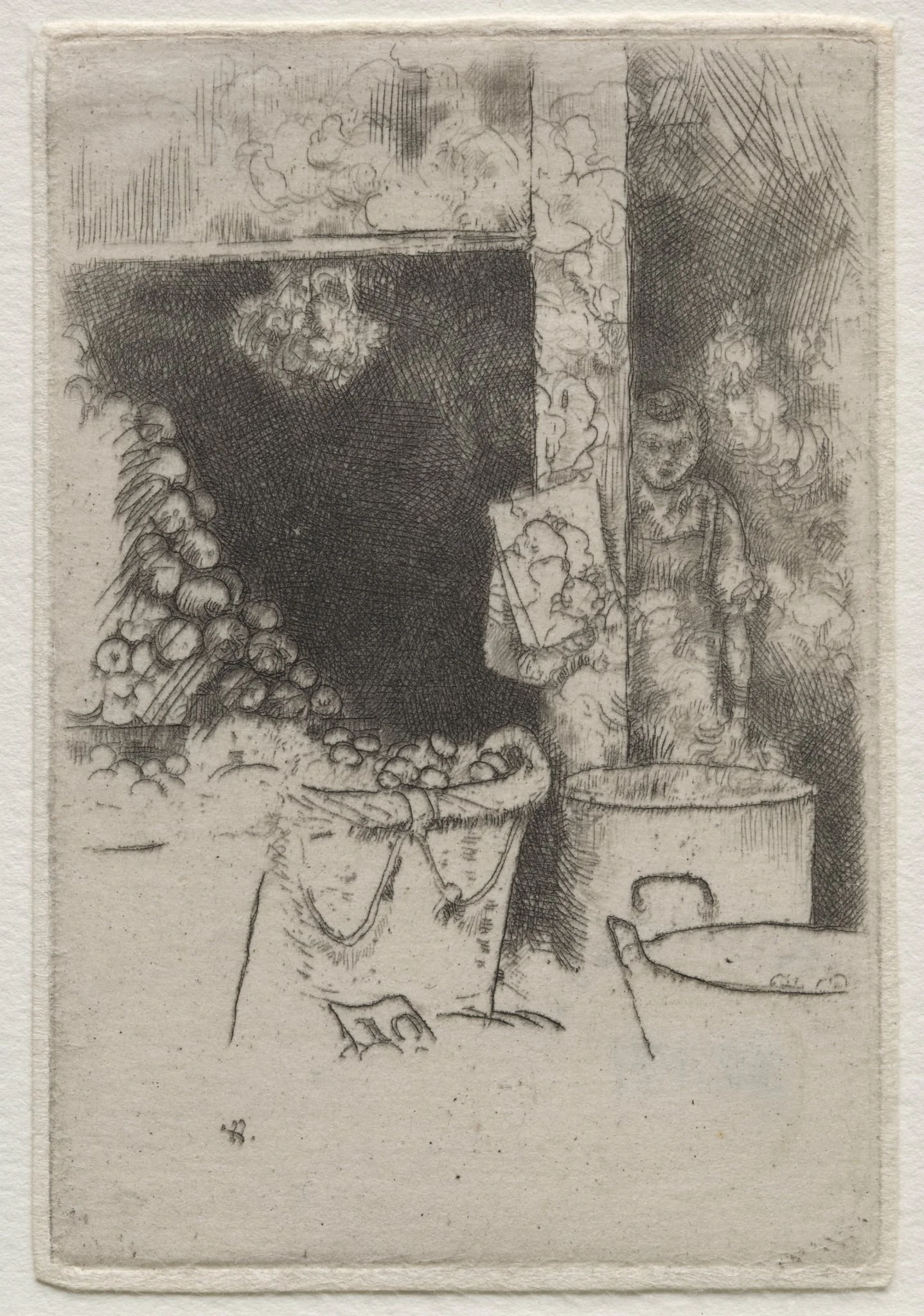 Paris:  Frying Potatoes, by Ernest Haskell, 1910