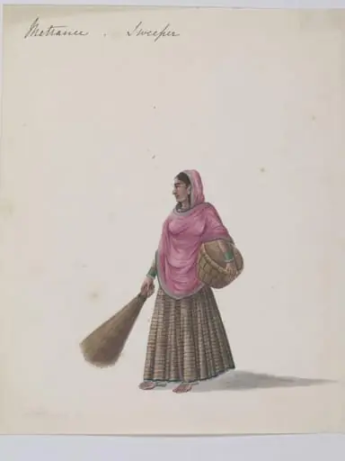 A Woman sweeper