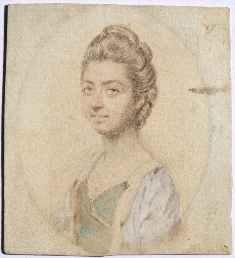 Portrait of Sukey, Lady Oglander, née Serle, by John Smart, unspecified, 1774