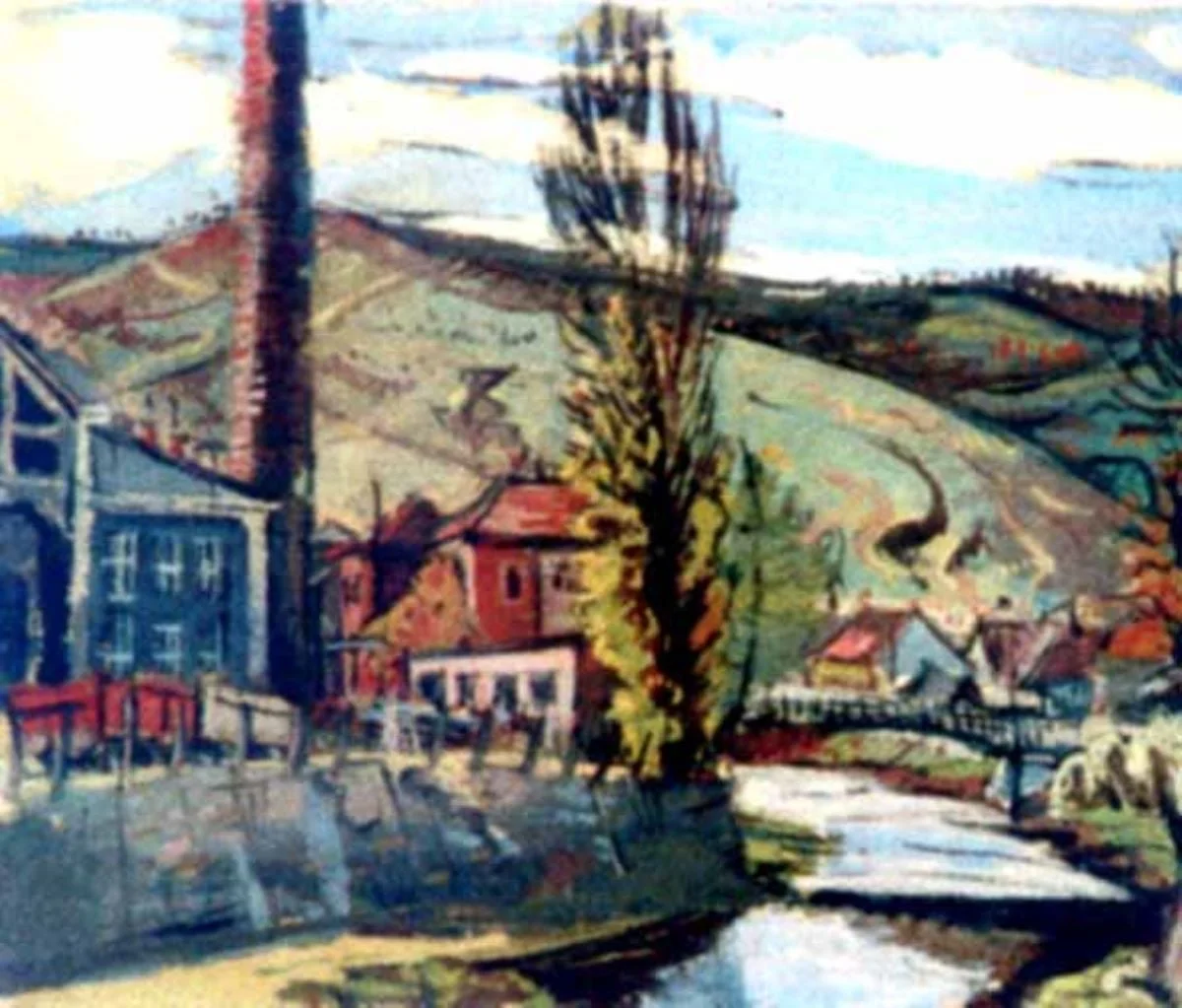 Peisaj din Reșița, by Max Hermann Maxy, unspecified, 1942